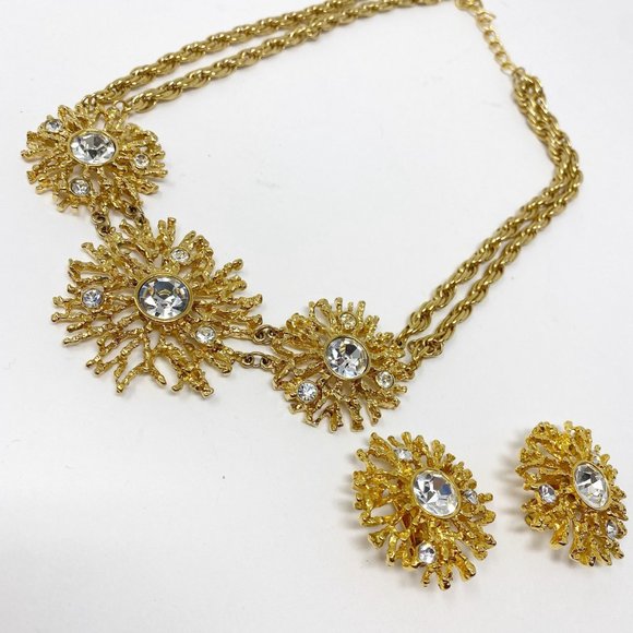 491 Vintage Avon Kenneth Jay Lane collar necklace "Regal Riches" set - Picture 2 of 10